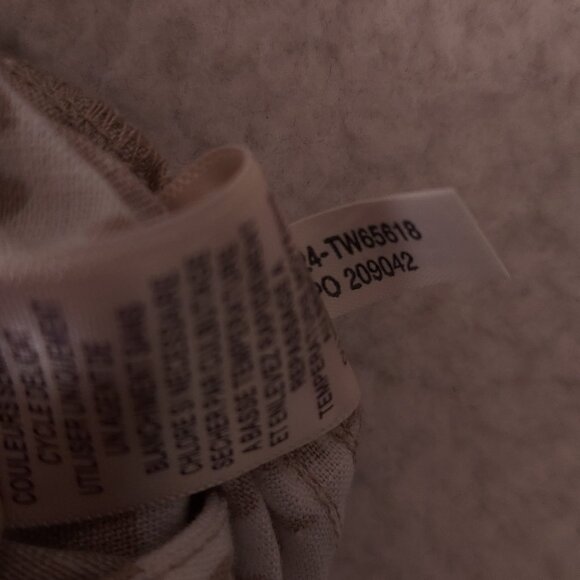 Tommy Bahama Relax Skirt Linen Lace Fern White Khaki Women's Sz 16 NWT - Picture 8 of 14